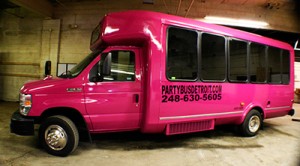 pink party bus